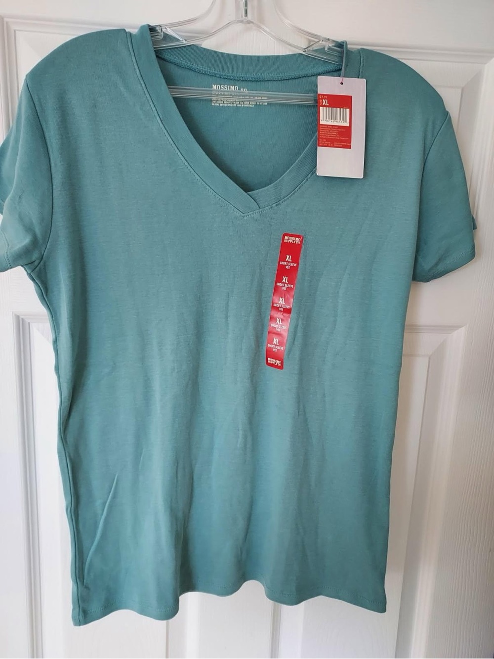 Mossimo Supply Co. Seafoam Blue Target V-Neck Short Sleeve Tee